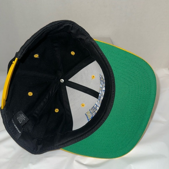 Sport-Tek Black and Yellow Snapback Hat - Picture 4 of 5